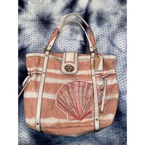 Pink Seashell Coach Purse